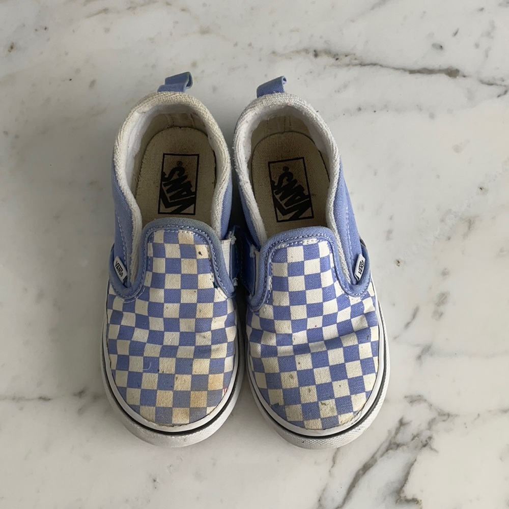 Girls Vans Size 10 toddler Violet Check